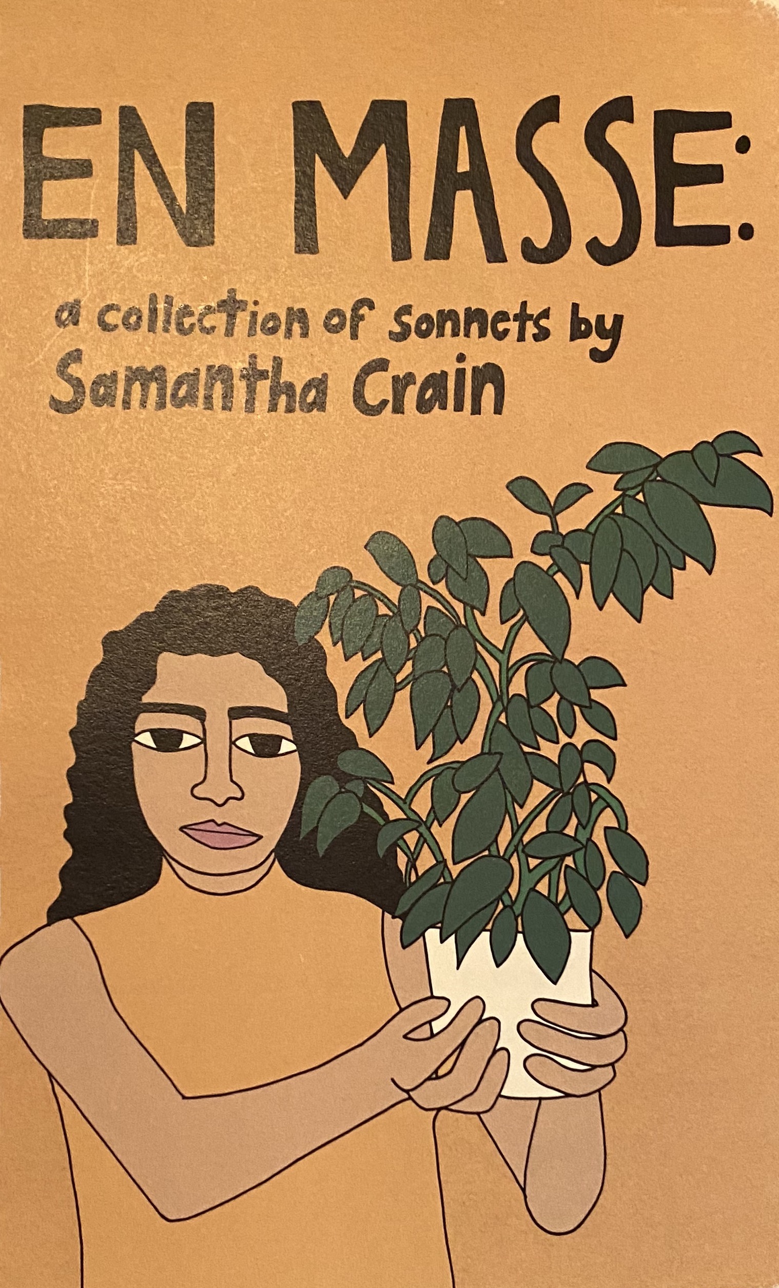 sonnets Book cover En Masse: a collection of sonnets by Samantha Crain.